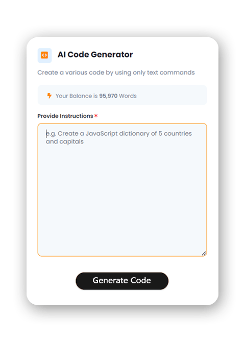 AI Code generator
